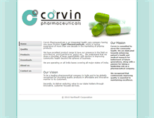 Tablet Screenshot of corvinpharma.com